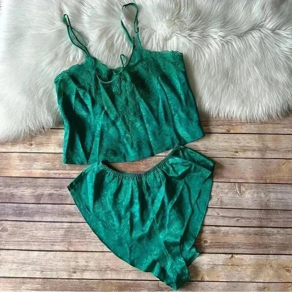 Vintage Gold Label Victoria Secret Two Piece Set Pajama S - Picture 5 of 9